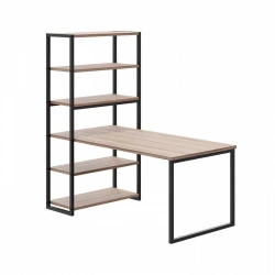 Metal shelving table