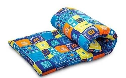 Mattress covers filled with cotton wool with a top made of polyester-cotton fabric of the trade mark "Bagira" TC