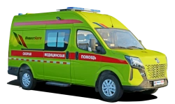 Class C ambulance N1JF. modification JFSPKC on the basis of base vehicle JUNFENG K33 mod. K32-5651, K33-5661,
