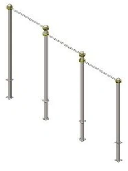 Training apparatus AKS-724 Stationary multi-level crossbars "Pull-up from hanging on a high bar".