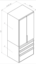 Laboratory cabinet for storing instruments ML-SHPr