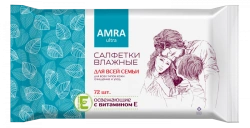 AMRA Refreshing Moist Wipes for the whole family 1/72/9