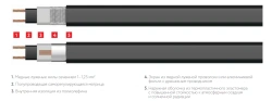 Self-regulating heating cable 33TSK-RK