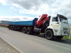 Truck tractor model 675415 with CMU (INMAN IM100 JSC), on KAMAZ 43118 chassis