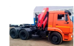 Flatbed truck with CMU (MM-100Z) model 336934 on chassis KAMAZ-65115.
