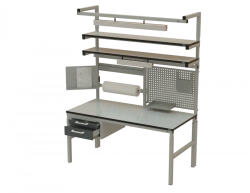 Industrial furniture, including antistatic (ESD) BASE series (BT, BT ESD, - work tables)
