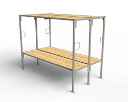 Metal benches