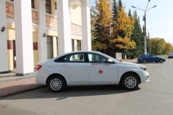 Vehicle type LV00, mod. LVS00M, cat. M1 version "Medical Service", on the basis of LADA GF, mod. GFL350.