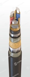 Power cable with aluminium conductors with paper insulation impregnated with viscous or non-flowing composition for voltage 6, 1