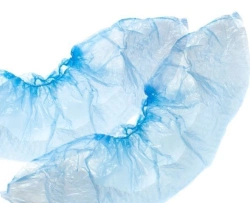 Textured, smooth medical shoe covers made of polyethylene and nonwoven material according to TU 9398-002-21109965-2014, registra