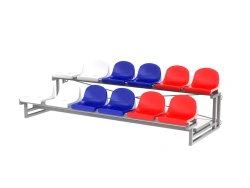 Mobile spectator grandstand 12 seats