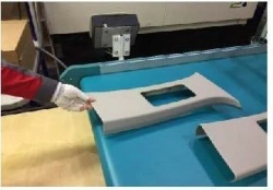 Right centre pillar upper trim assembly vp