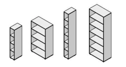 Shelving unit. Set of furniture "Remo"