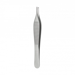 TP-03-248-15 1x2-tooth forceps, straight, 150 mm