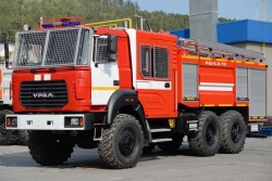 Fire tanker truck ??-5,?-(40-70), type 5883, modification 58810T, on chassis Ural-4320-78, 4320-80, 4320-82, 4320-84