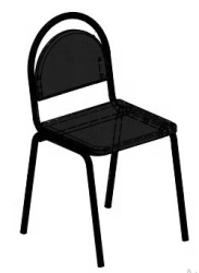 Office chair, mainly with metal frame TV-MSMK-1.14.01