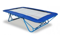 Non-folding training trampoline. Without tables