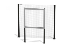 Square target on stands for testing disabled persons and persons with disabilities, hole dimensions 1,5 x 1