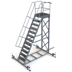 Ladder-stair step-ladder aerial aluminium SPA-3000-150
