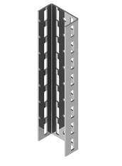 U-profile BSUP 10-000, with overall dimensions from 100x50x200 mm to 100x50x6000 mm, with metal thickness of 4,0 mm, hot-dip gal