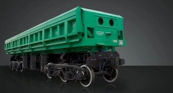 Dump wagon (dumpcar) for mechanised loading, unloading and transportation of bulk and lump cargoes model 33-5170.