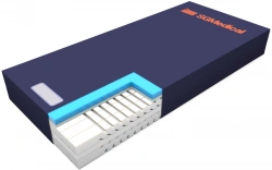 Medical anti-decubitus orthopaedic mattress according to TU 32.50.50-007-09922741-2019 Model MP - 25. Product size: length from