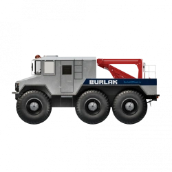 Burlak snowmobile with hydraulic lift. Model 02.011
