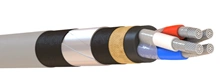 Power cables with aluminium conductors with rubber insulation for voltage 660 V of ANRBG grade