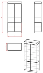 Display case (B series)