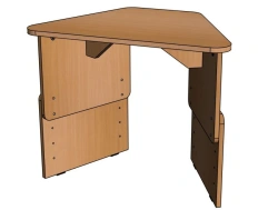 Trapezium 1-seater table / SD25
