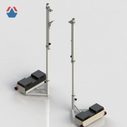 Mobile universal steel volleyball racks with a platform for counterweight Art. OS-04498