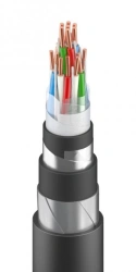 Cable for signalling and interlocking with polyethylene insulation, with water-blocking materials, in plastic sheath, grade