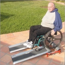 Treadmill for wheelchair training