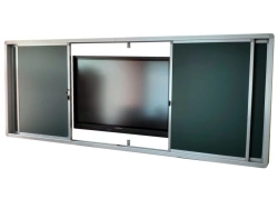 Rail system with whiteboard and interactive panel Aksioma 75