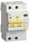 Differential circuit breaker AD12S 2P 25A 300mA IEK