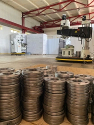 Flanges of fittings, connecting parts and pipelines marine steel flat welded, nominal diameter up to 500mm, max.