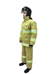 Fireman's combat clothing sets for different climatic regions of Russia: BOP types U, X; type T