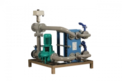 Water treatment system for drip irrigation with drainage disinfection