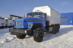 Special vehicle (vehicle for explosives), mark UZST, type UZST01, modification 586B-05 on chassis Ural 4320-1151-.