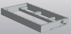 External aluminium upper battery case RSBG.301233.003