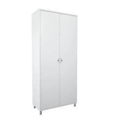 Medical metal office cupboard for documents single-section two-door SHOD - 2.1