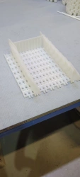 Modular strip ML2540 PE (xx X xx mm; partition height H=xx mm with xx mm spacing; side stop H=xx mm, edge distance x