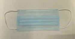 Medical disposable mask made of nonwoven materials, three-layer according to TU 32.50.50-001-54344865-2020
