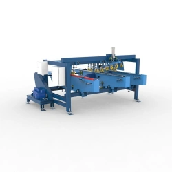 Circular sawing multi-sawing machine: Forming and trimming machine for latoflex blocks "FOS".