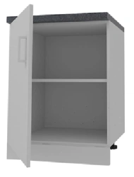 Kitchen floor cabinet with door "600", mark "SPEKTR LLC".