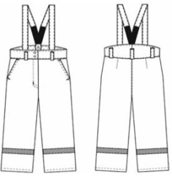 Women's trousers for protection against low temperatures