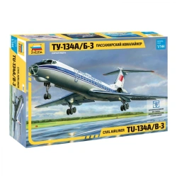 Assembled model "Passenger airliner Tu-134"