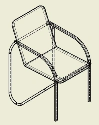 Office armchair, mainly with metal frame TV-MKOMK-1.15.01-01