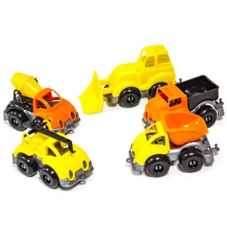 Set of cars "Bump on the construction site" 10 cm KNOPA 1/4