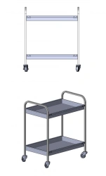 Trolley for collecting dishes